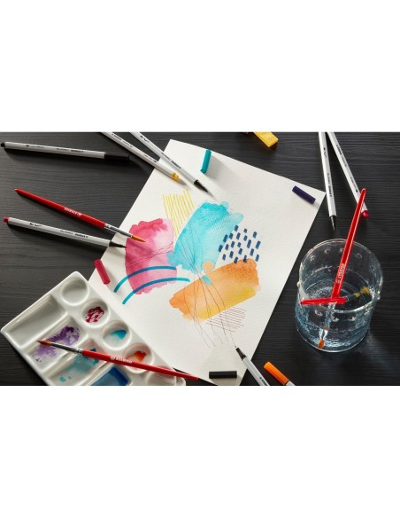 ROTULADOR STABILO CREATIVE TIPS ARTY LINE PASTEL 5P. DIF. METALICO 30