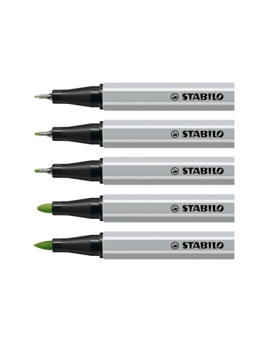 ROTULADOR STABILO CREATIVE TIPS ARTY LINE PASTEL 5P. DIF. METALICO 30