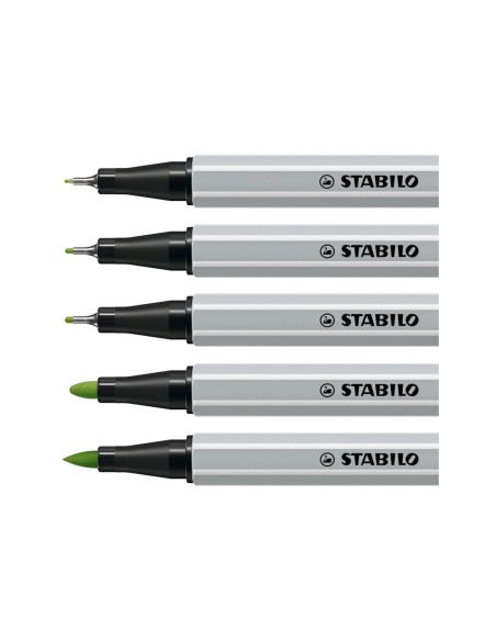 ROTULADOR STABILO CREATIVE TIPS ARTY LINE PASTEL 5P. DIF. METALICO 30
