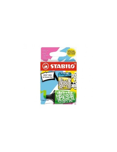 ROTULADOR STABILO BOSS MINI FLUOR.BY SNOOZE ONE  3 UD.SURT.