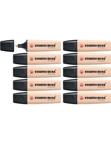 ROTULADOR STABILO BOSS PASTEL FLUOR.70 NATURE COLORS BEIGE
