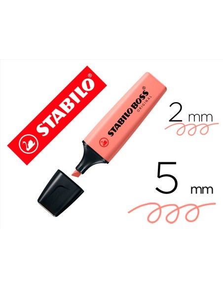 ROTULADOR STABILO BOSS PASTEL FLUOR.70 NATURE COLORS SIENA