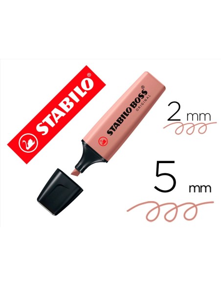ROTULADOR STABILO BOSS PASTEL FLUOR.70 NATURE COLORS OCRE OSCURO