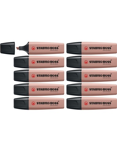 ROTULADOR STABILO BOSS PASTEL FLUOR.70 NATURE COLORS OCRE OSCURO