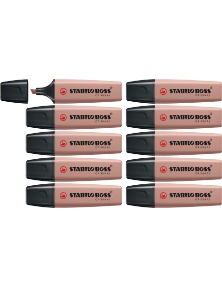 ROTULADOR STABILO BOSS PASTEL FLUOR.70 NATURE COLORS OCRE OSCURO