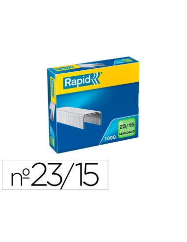 GRAPAS RAPID 23/15MM GALVANIZADA CAJA 1000 UD.