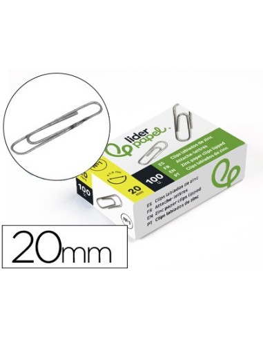 CLIPS LABIADOS Nº 1 20 MM CAJA 100 UDS.