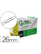 CLIPS LABIADOS Nº 1,5 26 MM CAJA 100 UDS.