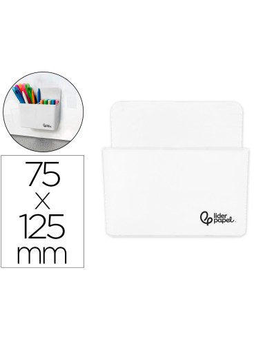 CUBILETE PORTALAPICES  PLAST.MAGNETICO BL.125X75X40MM