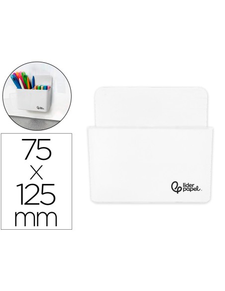 CUBILETE PORTALAPICES  PLAST.MAGNETICO BL.125X75X40MM