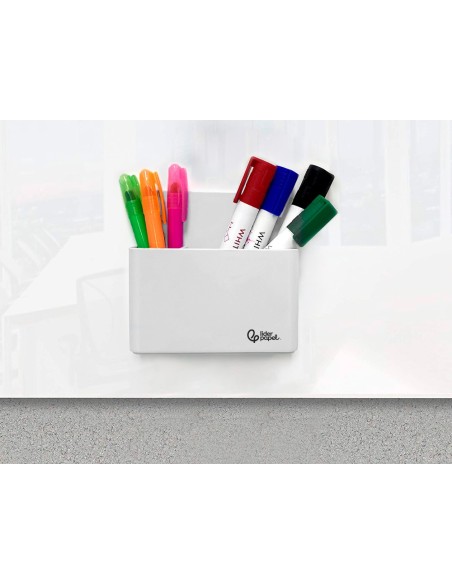 CUBILETE PORTALAPICES  PLAST.MAGNETICO BL.125X75X40MM