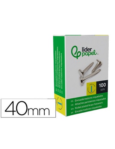 ENCUADERNADORES N.8 40 MM CAJA 100