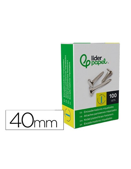 ENCUADERNADORES N.8 40 MM CAJA 100