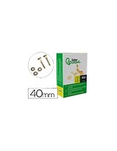 ENCUADERNADORES 40 MM C/ARANDELA LATONADOS CAJA 100 2