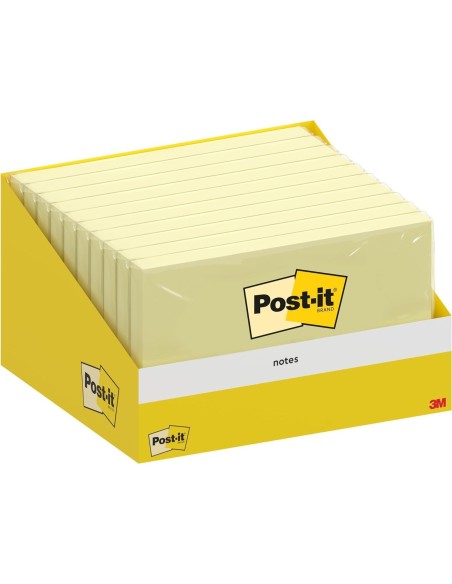 BLOC NOTAS ADH. QUITA PON POST-IT 76X127MM 100H. AM. RETRAC INDIVI.