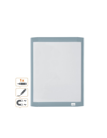 PIZARRA BL.NOBO MAG BORRADOR IMAN ROT. MARCO PASTEL SURT.216X280MM