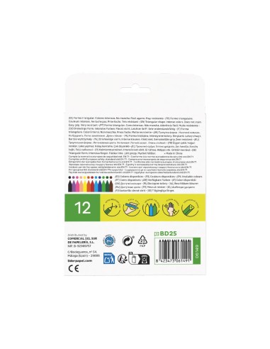 LAPICES CERA C.12 COLORES