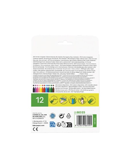 LAPICES CERA C.12 COLORES