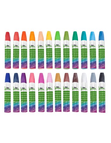 LAPICES CERA BLANDA LIDERPAPEL-CAJA 24 COL.