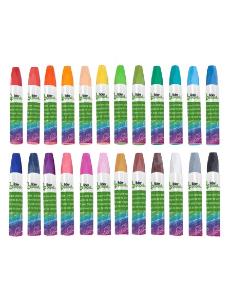 LAPICES CERA BLANDA LIDERPAPEL-CAJA 24 COL.