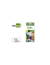 LAPICES DE COLORES ACUARELABLES LIDERPAPEL CAJA DE 12 COLORES LC09 2