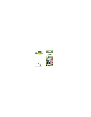LAPICES DE COLORES ACUARELABLES LIDERPAPEL CAJA DE 12 COLORES LC09