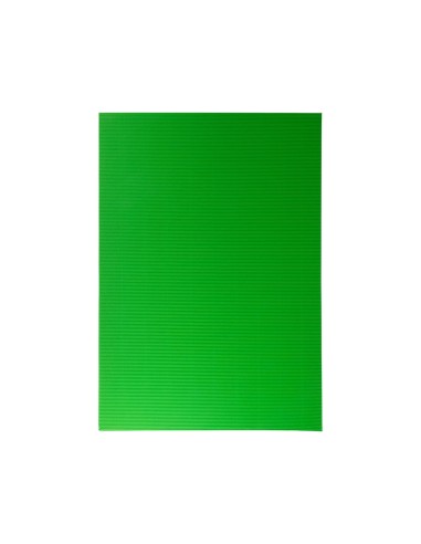 CARTON ONDULADO VER PISTACHO HOJA 50X70 CM 320 GR
