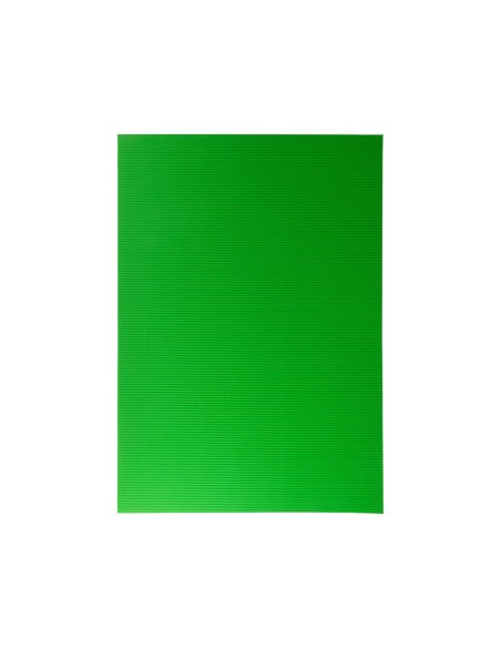 CARTON ONDULADO VER PISTACHO HOJA 50X70 CM 320 GR