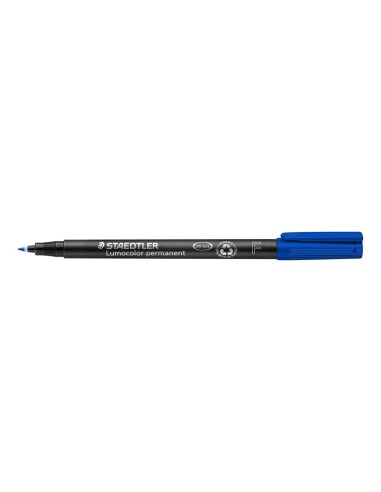 ROTULADOR LUMOCOL RETRO. FIBRAPERM. 318-3 AZUL PUNTA FINA 0.6