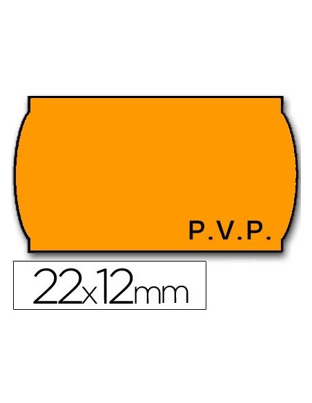 ETIQUETAS ADH, METO 9156371 ONDUL. 22X12MM PVP NJ. FL. 1500UD.