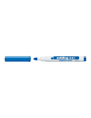 ROTULADOR EDDING  PIZARRA BLANCA 661 AZ. PUNTA RED 1-2MM RECARGABLE