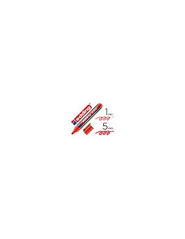 ROTULADOR EDDING MARCADOR PERM 330 ROJO PUNTA BISELADA 1-5MM RECARG