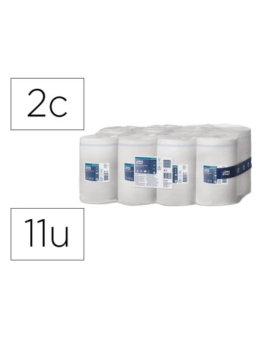 PAPEL SECAMANOS TORK EXTRA 215MM.LARGO 74,9 MT 2 CAPAS M1 11 UD.