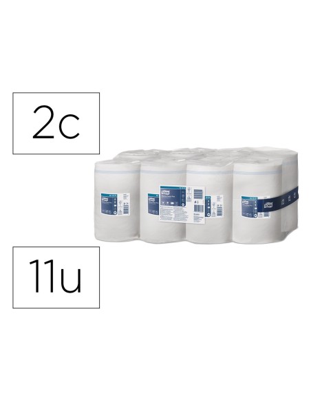 PAPEL SECAMANOS TORK EXTRA 215MM.LARGO 74,9 MT 2 CAPAS M1 11 UD.