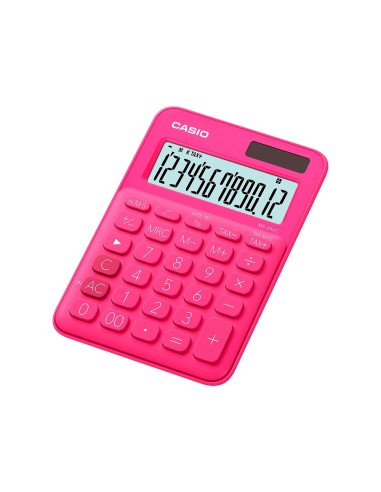 CALCULADORA CASIO MS-20UC-RD 12D.TAX +/- FUC.