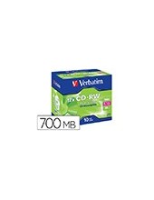 CD-RW VERBATIM SERL 700MB VELOCIDAD 12X 80 MIN PK.DE 10 UD. 2