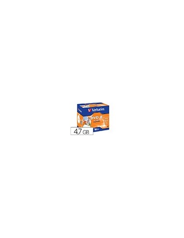 DVD-R VERBATIM IMPRIMIBLE 4.7GB VEL 16X120MIN 10UD.