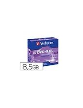 DVD+R VERBATIM DOBLE CAPA 8.5GB VEL. 8X 240 MIN 5 UD. 2
