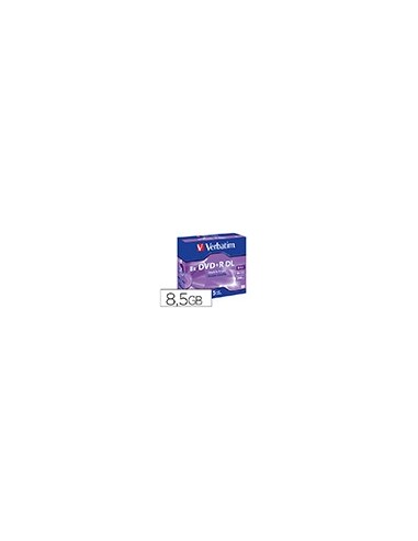 DVD+R VERBATIM DOBLE CAPA 8.5GB VEL. 8X 240 MIN 5 UD.
