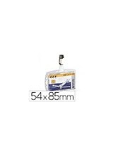 IDENTIFICADOR PINZA GIRATORIA DURABLE ACRILICO H.UÑERO PASES 54X85MM 2