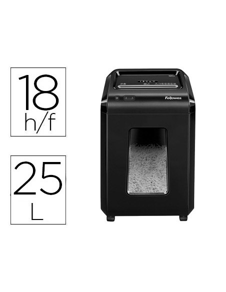 DESTRUCTORA FELLOWES 92CS 18H. P4 25 L DESTR GRAPAS CLIPS CD 1719301