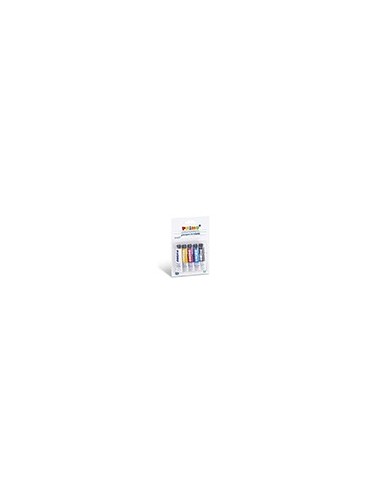 TEMPERA PRIMO TUBO AL.DE 12 ML BLISTER 5 SURT.