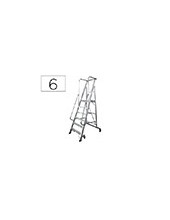 ESCALERA MOVIL KTL ALUMINIO PLATAFORMA PLEGABLE 6 PEL. SERIE 2XL-S 2