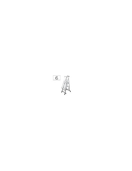 ESCALERA MOVIL KTL ALUMINIO PLATAFORMA PLEGABLE 6 PEL. SERIE 2XL-S