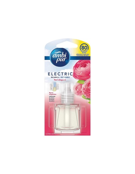 AMBIENTADOR AMBIPUR ELECTRICO FLORES ELEGANTES RECAMBIO 21,5ML.