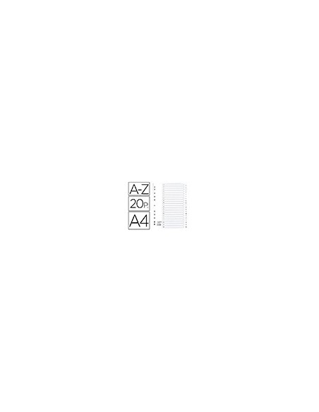 SEPARADOR EXACOMPTA CARTULINA BL A-Z 20 SEP A4 11TAL.