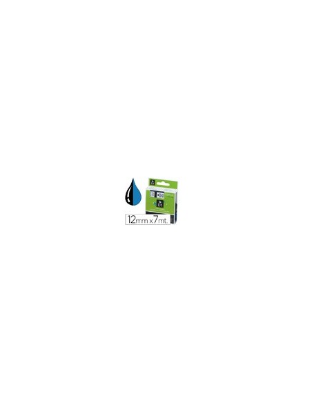 CINTA DYMO 45016 12MMX7MT NG./AZ. D1