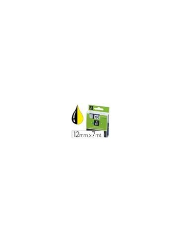 CINTA DYMO 45018 12MMX7MT NG./AM. D1