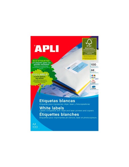ETIQUETA ADH. APLI 1287 105X35MM 100H.