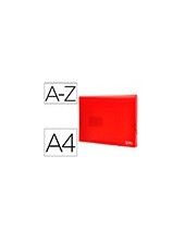 CARPETA BEAUT.CLASIF.FUELLE 32110 PP DIN A4 ROJA TPTE.-13 DEPARTAMENT 2